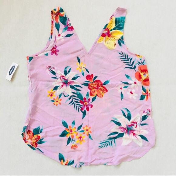Old Navy | V-neck Large Floral Print Tank NWT - Picture 5 of 5